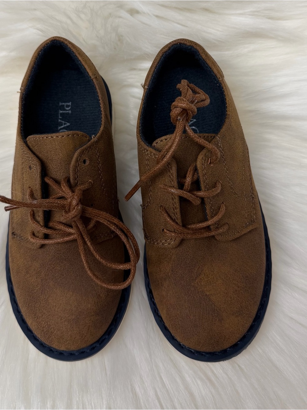 The Children's Place Brown Boys Moccasin-Style Lace-Up Shoes